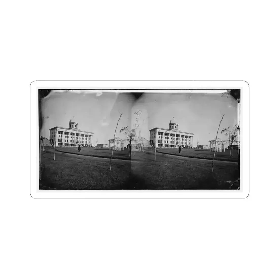 Hampton, Va. Chesapeake Hospital and Grounds (U.S. Civil War) STICKER Vinyl Kiss-Cut Decal 6 Inch White - The Sticker Space