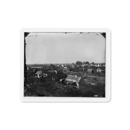 Hampton, Va. View Of The Town (U.S. Civil War) Refrigerator Magnet 3 Inch Die-Cut - The Sticker Space