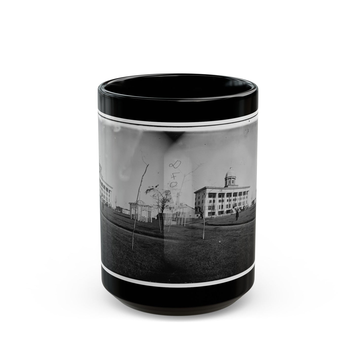 Hampton, Va. Chesapeake Hospital And Grounds (U.S. Civil War) Black Coffee Mug-15oz-The Sticker Space