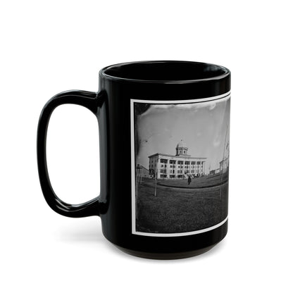 Hampton, Va. Chesapeake Hospital And Grounds (U.S. Civil War) Black Coffee Mug-The Sticker Space