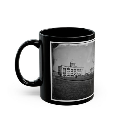 Hampton, Va. Chesapeake Hospital And Grounds (U.S. Civil War) Black Coffee Mug-The Sticker Space