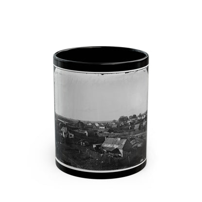 Hampton, Va. View Of The Town (U.S. Civil War) Black Coffee Mug-11oz-The Sticker Space