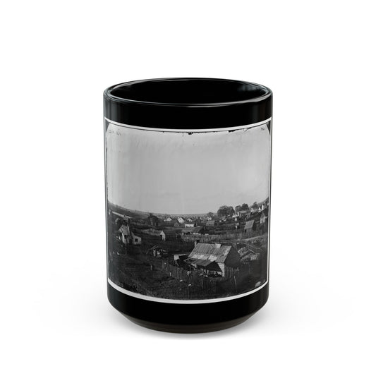 Hampton, Va. View Of The Town (U.S. Civil War) Black Coffee Mug-15oz-The Sticker Space