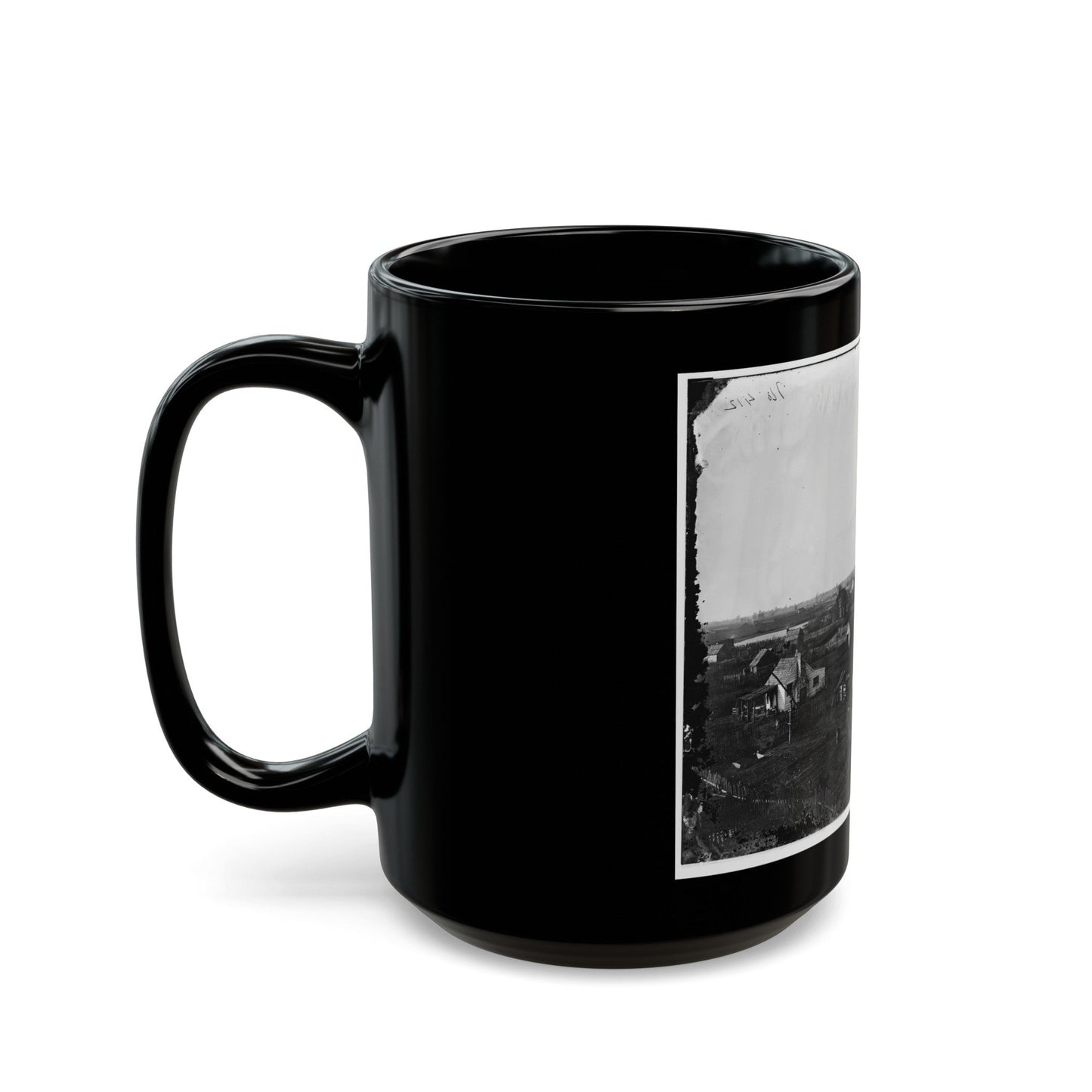 Hampton, Va. View Of The Town (U.S. Civil War) Black Coffee Mug-The Sticker Space