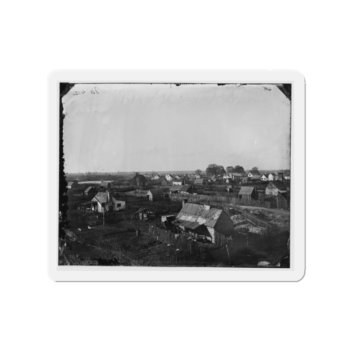 Hampton, Va. View Of The Town (U.S. Civil War) Refrigerator Magnet-2" x 2"-The Sticker Space