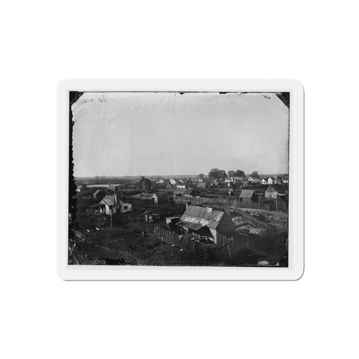 Hampton, Va. View Of The Town (U.S. Civil War) Refrigerator Magnet-4" x 4"-The Sticker Space