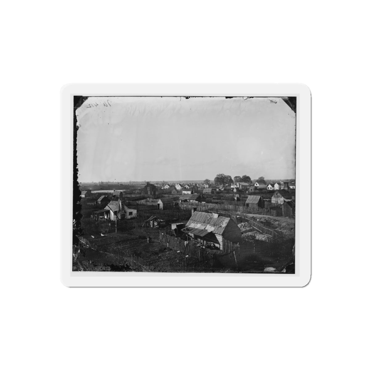 Hampton, Va. View Of The Town (U.S. Civil War) Refrigerator Magnet-5" x 5"-The Sticker Space