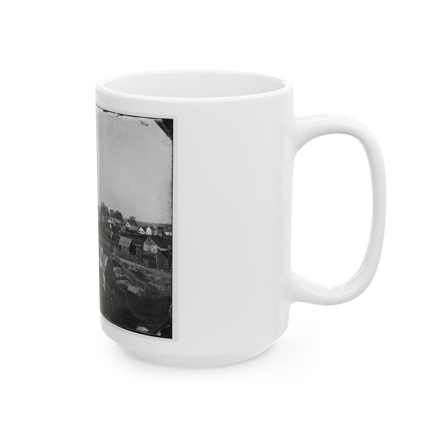 Hampton, Va. View Of The Town (U.S. Civil War) White Coffee Mug-The Sticker Space