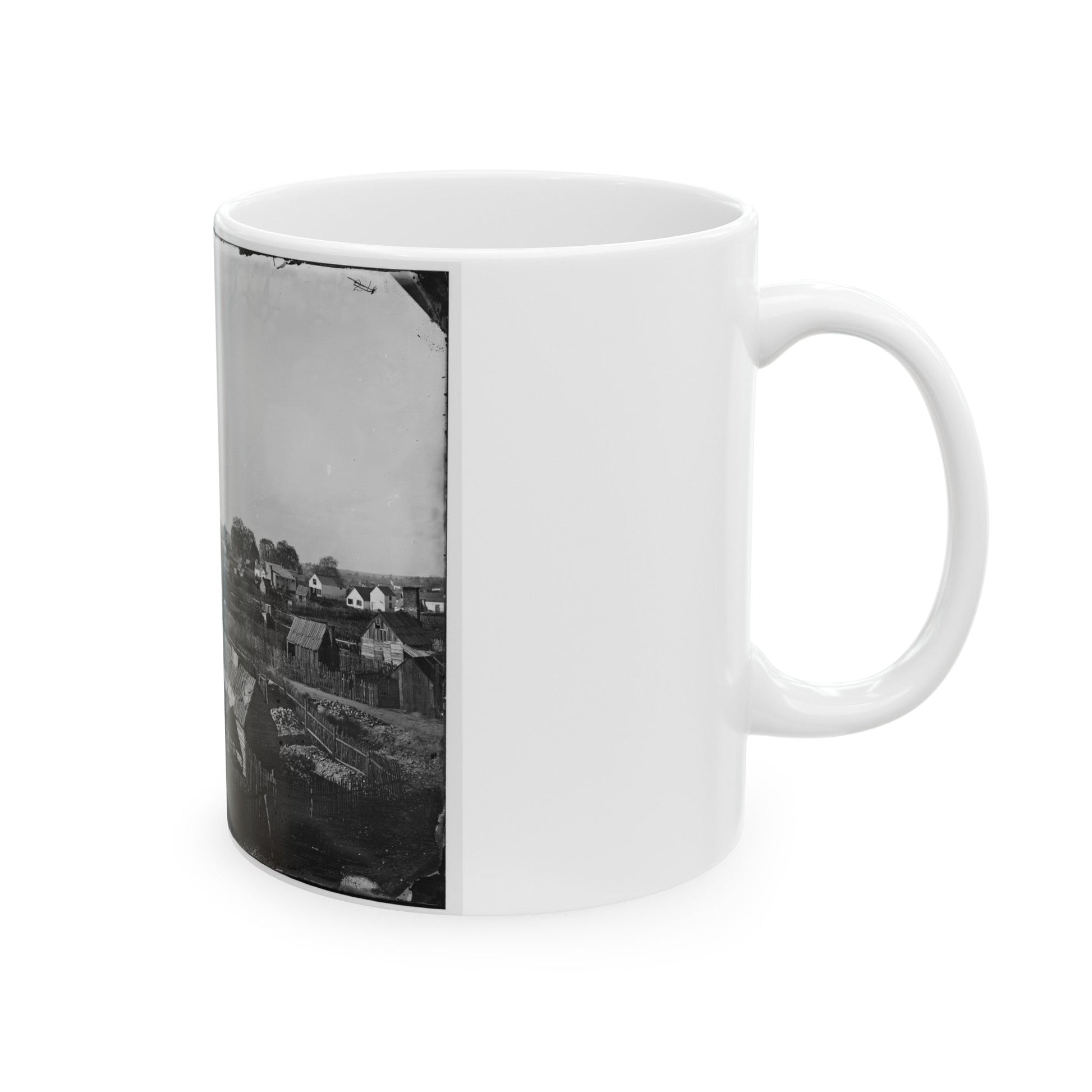 Hampton, Va. View Of The Town (U.S. Civil War) White Coffee Mug-The Sticker Space