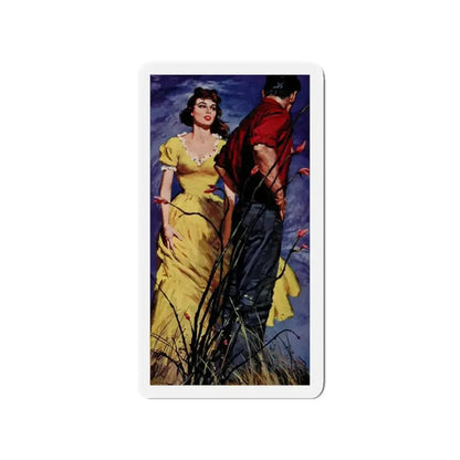 Hand Me Down Bride by Irene Wempe, The Saturday Evening Post, October 12, 1957 (Magazine Illustration) Refrigerator Magnet - The Sticker Space