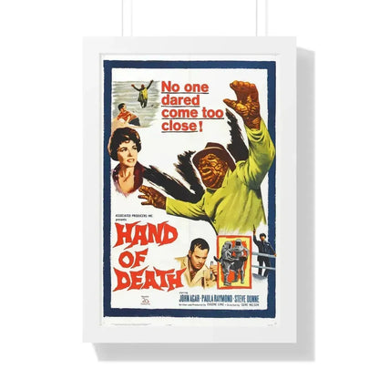 HAND OF DEATH 1962 - Framed Movie Poster 16″ x 24″ White - The Sticker Space