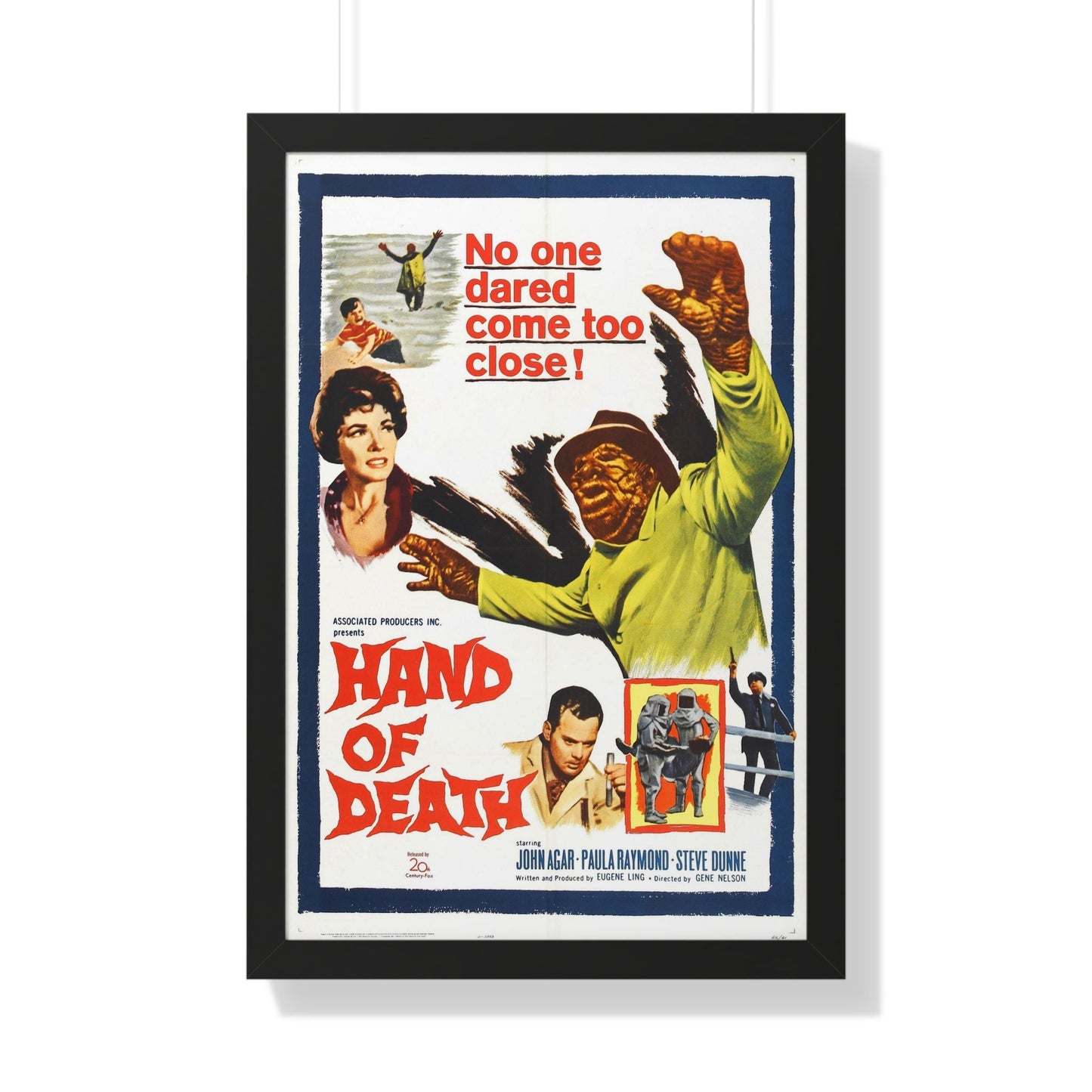 HAND OF DEATH 1962 - Framed Movie Poster-20" x 30"-The Sticker Space