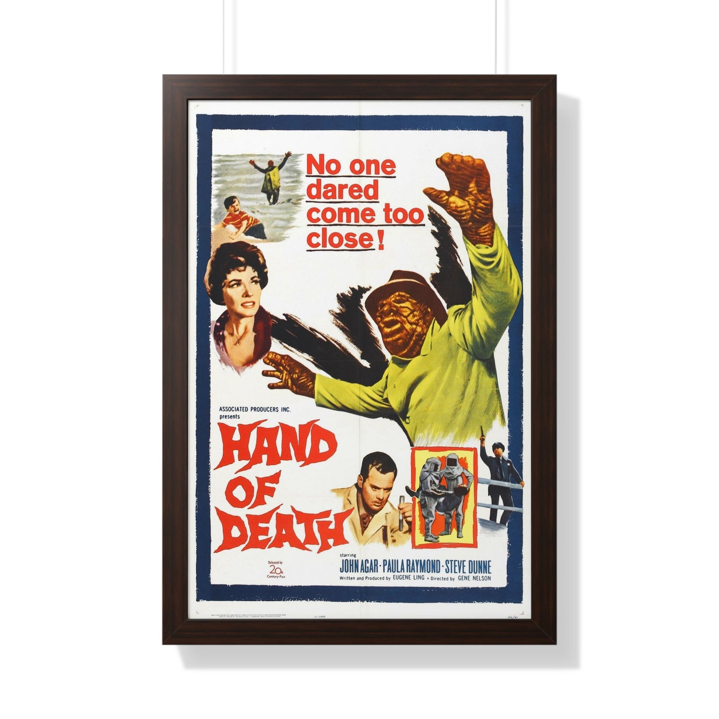 HAND OF DEATH 1962 - Framed Movie Poster-20" x 30"-The Sticker Space