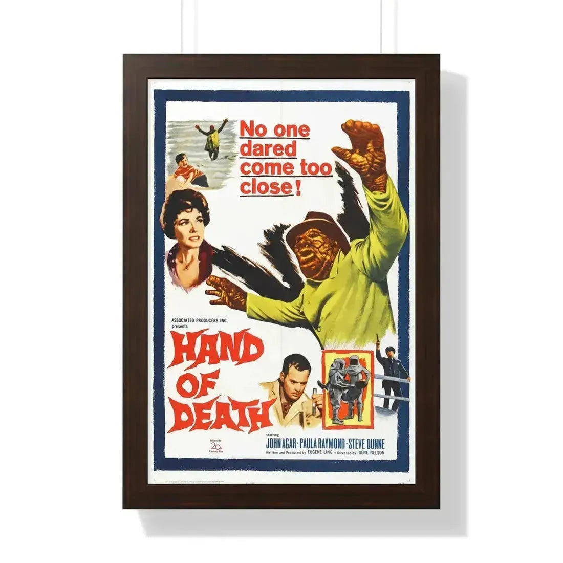 HAND OF DEATH 1962 - Framed Movie Poster - The Sticker Space