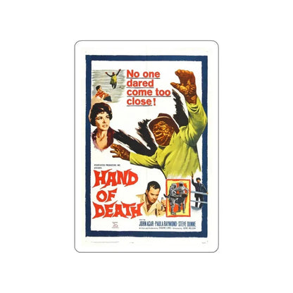 HAND OF DEATH 1962 Movie Poster STICKER Vinyl Die-Cut Decal 6 Inch - The Sticker Space