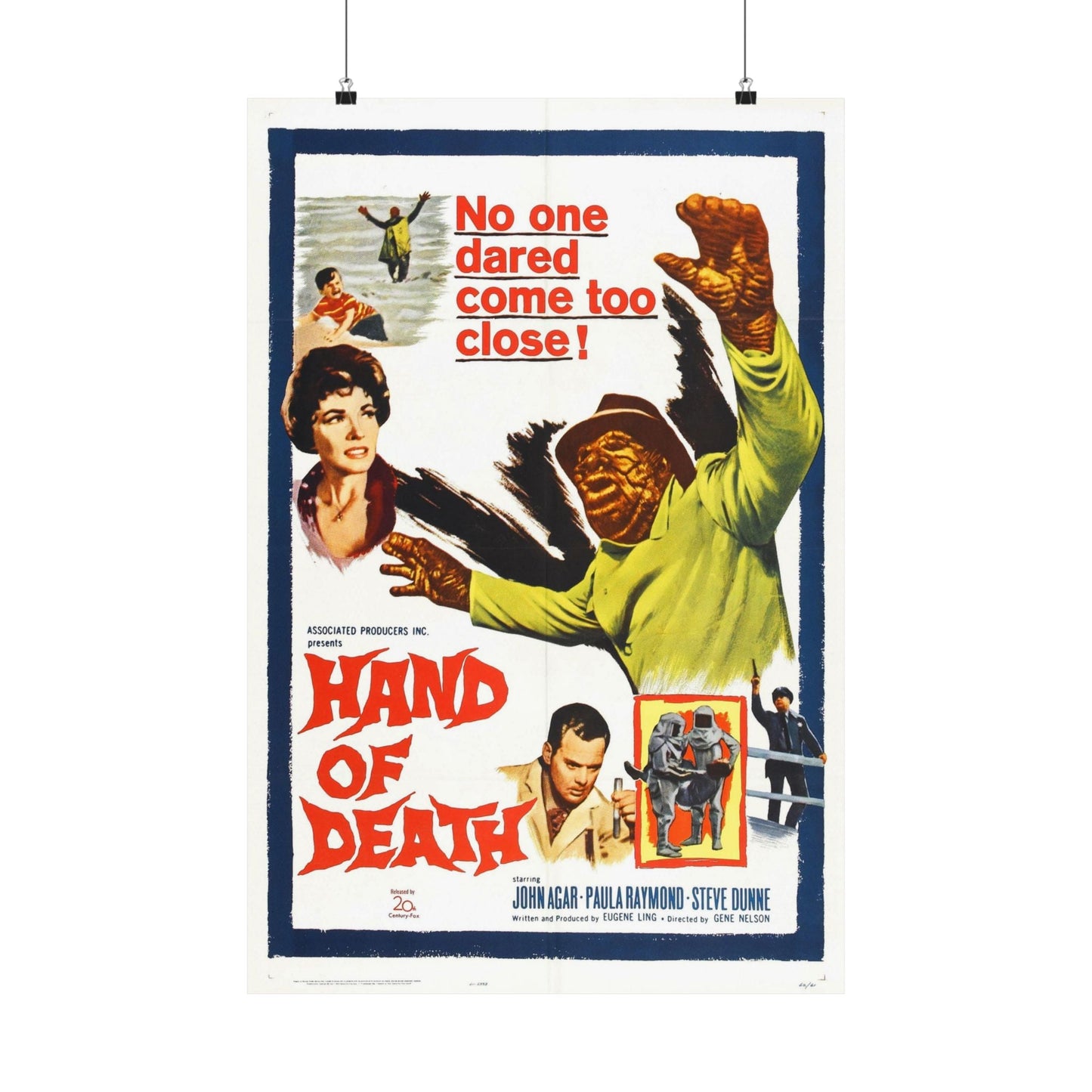 HAND OF DEATH 1962 - Paper Movie Poster-20″ x 30″-The Sticker Space