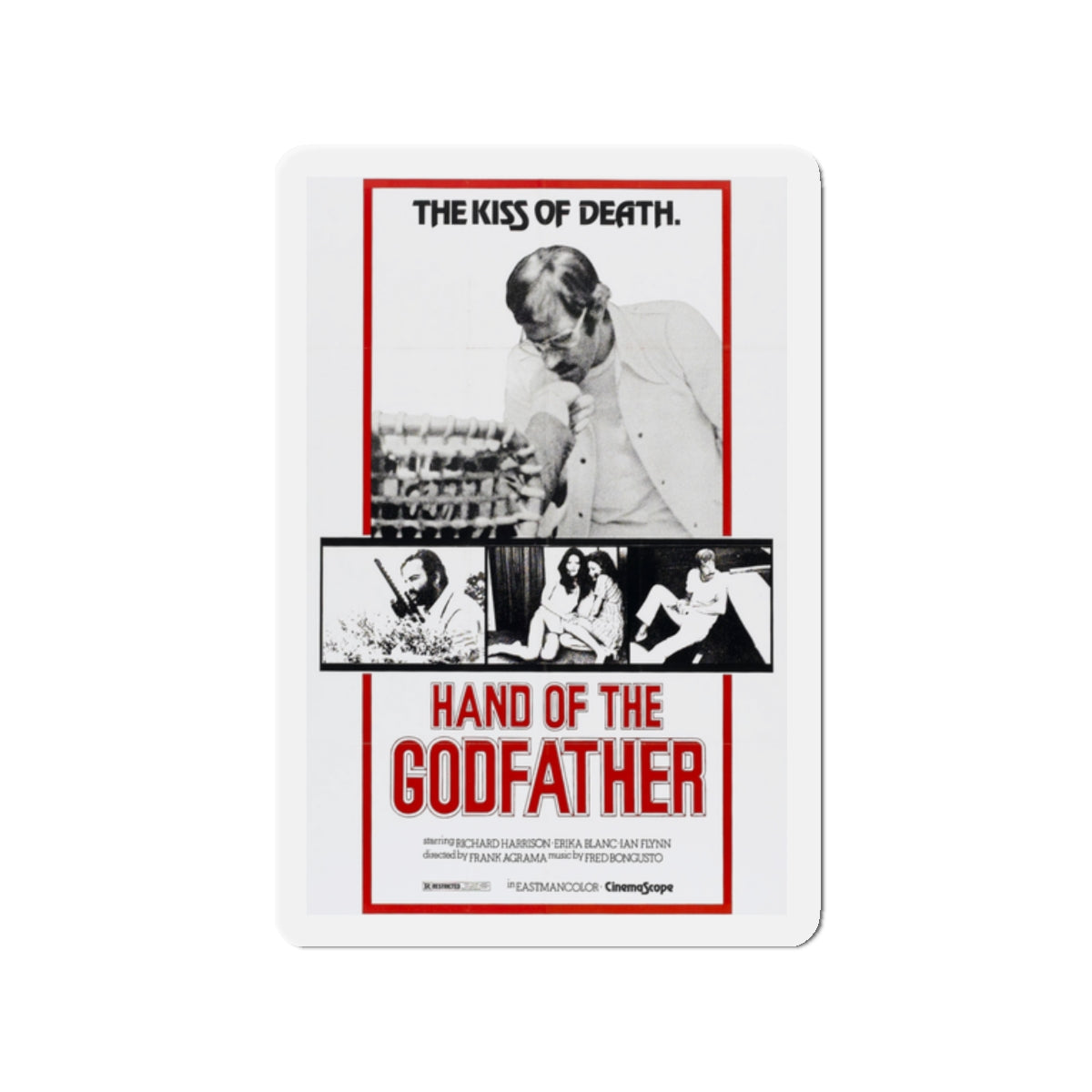 HAND OF THE GODFATHER 1972 Movie Poster - Die-Cut Magnet-2" x 2"-The Sticker Space