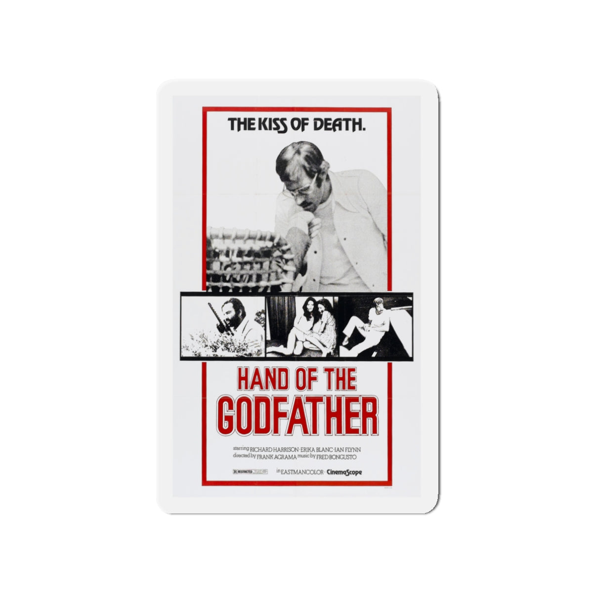 HAND OF THE GODFATHER 1972 Movie Poster - Die-Cut Magnet-3" x 3"-The Sticker Space