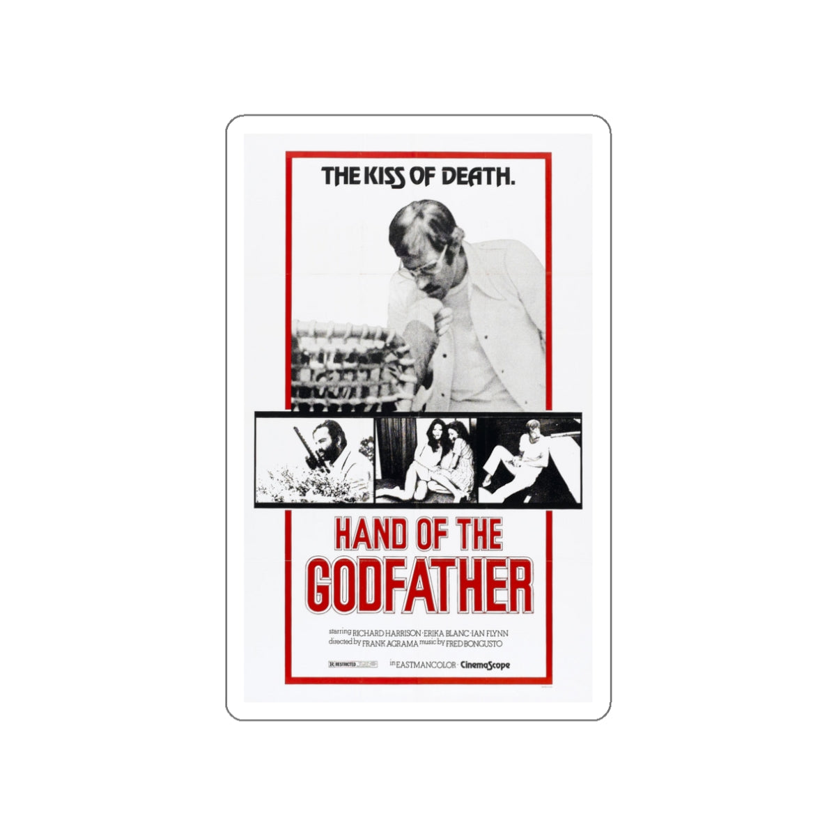 HAND OF THE GODFATHER 1972 Movie Poster STICKER Vinyl Die-Cut Decal-3 Inch-The Sticker Space