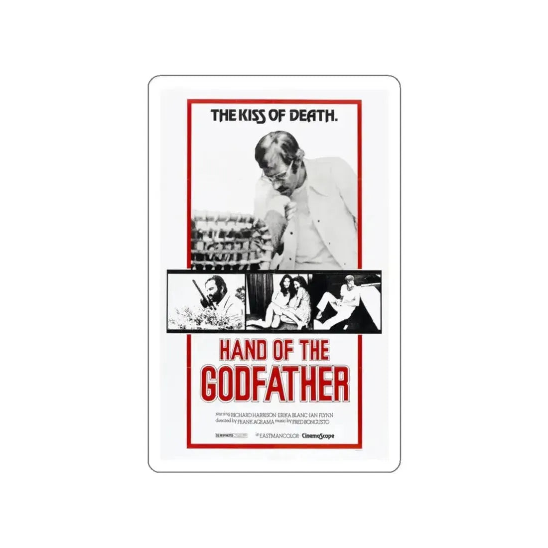 HAND OF THE GODFATHER 1972 Movie Poster STICKER Vinyl Die-Cut Decal - The Sticker Space