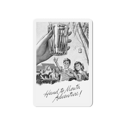 Hand to Mouth Adventure, 1946 (Magazine Illustration) Refrigerator Magnet