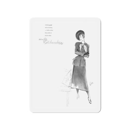 Handmachers fashion illustration (1), 1948 (Magazine Illustration) Refrigerator Magnet