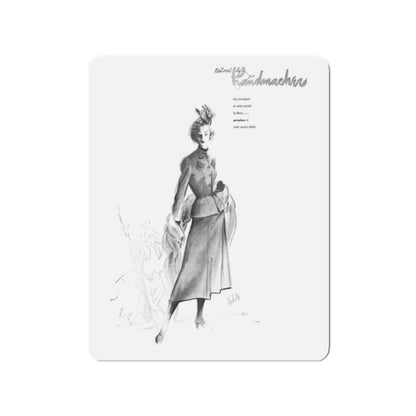 Handmachers fashion illustration (3), 1948 (Magazine Illustration) Refrigerator Magnet