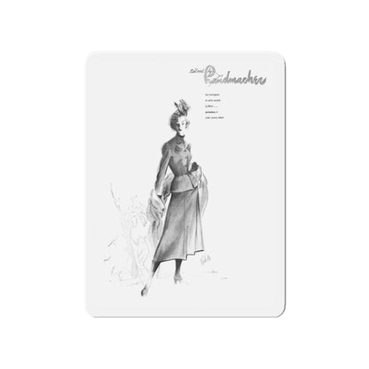 Handmachers fashion illustration (3), 1948 (Magazine Illustration) Refrigerator Magnet