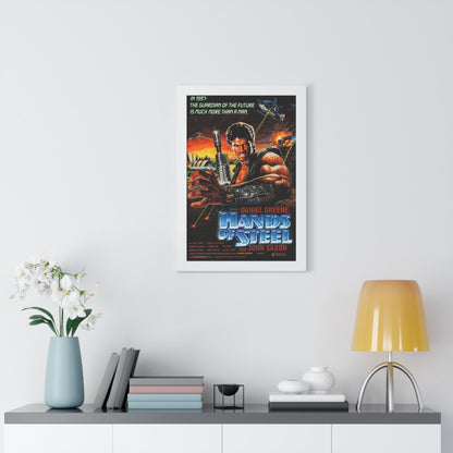 HANDS OF STEEL 1986 - Framed Movie Poster-The Sticker Space