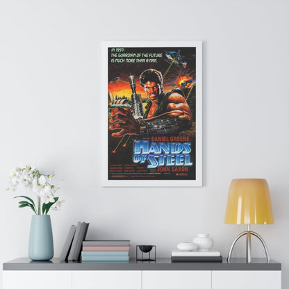 HANDS OF STEEL 1986 - Framed Movie Poster-The Sticker Space