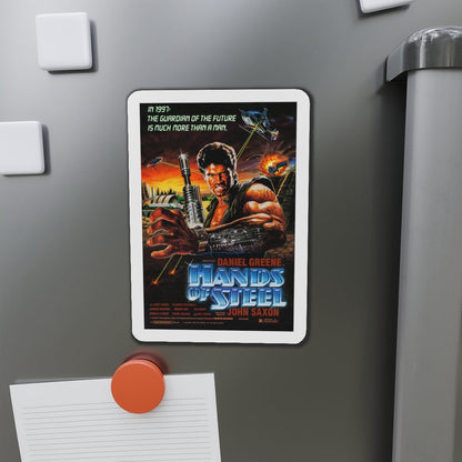 HANDS OF STEEL 1986 Movie Poster - Die-Cut Magnet-The Sticker Space