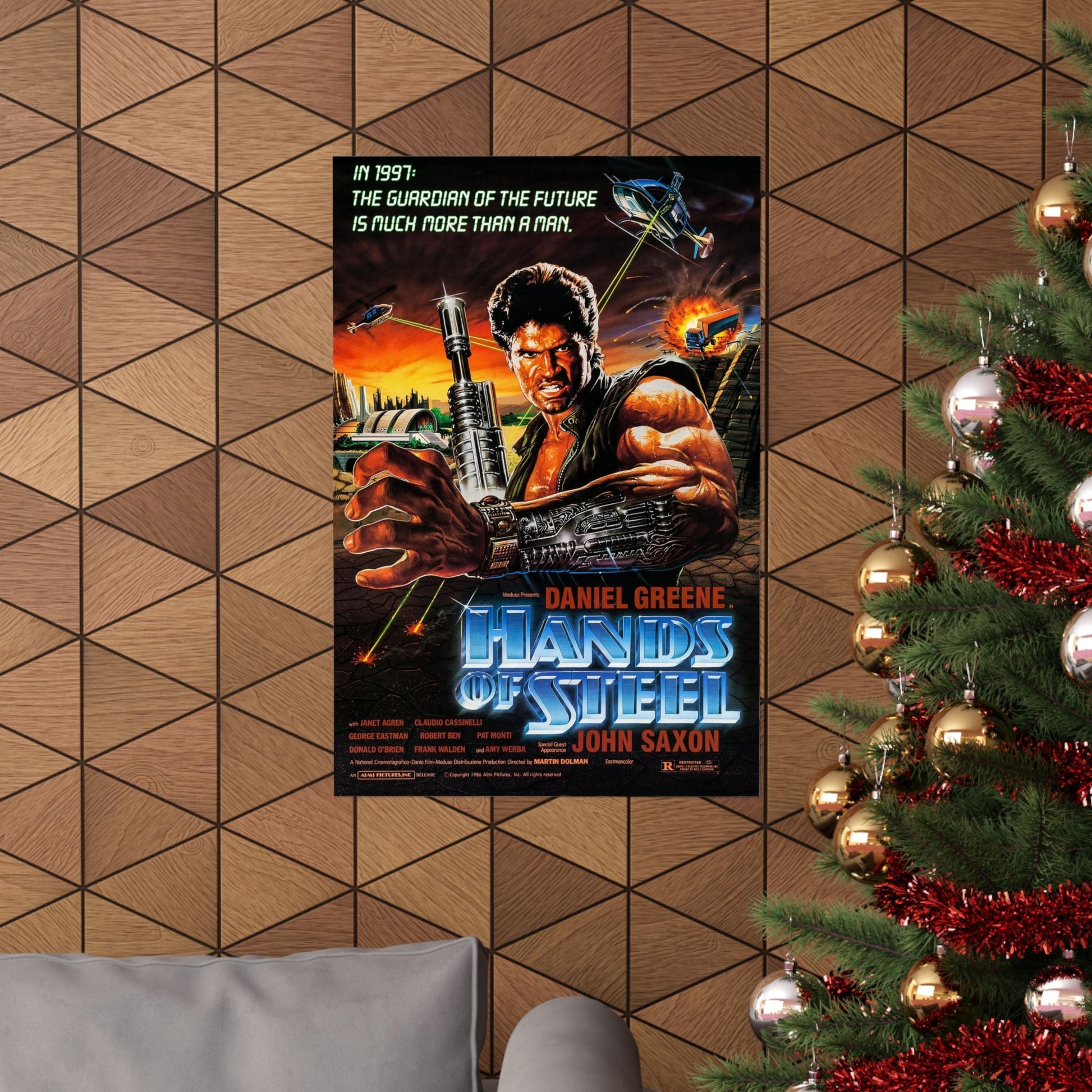 HANDS OF STEEL 1986 - Paper Movie Poster-The Sticker Space