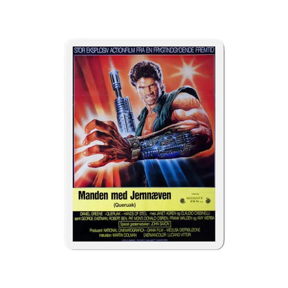HANDS OF STEEL (DANISH) 1986 Movie Poster - Refrigerator Magnet 3 Inch - The Sticker Space