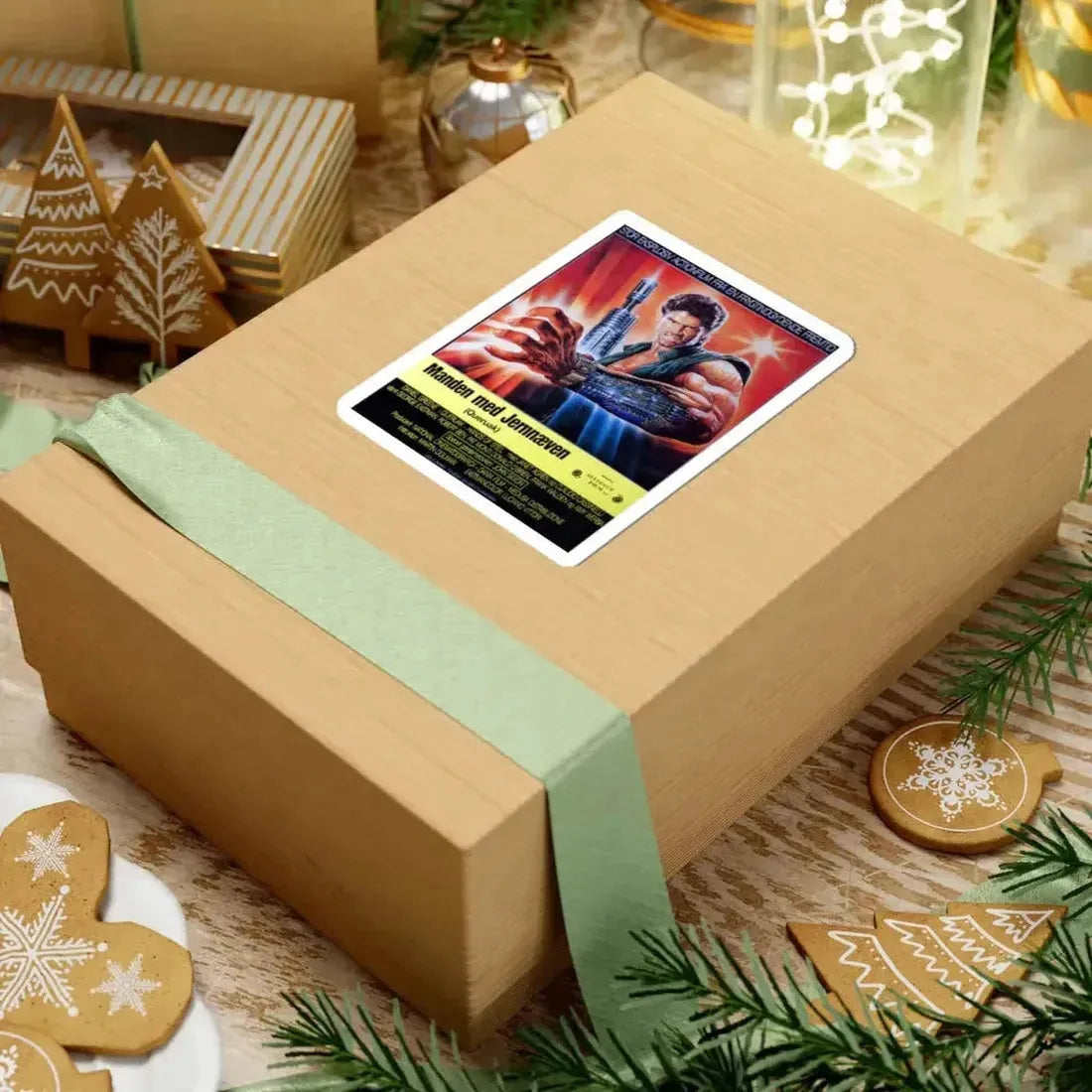 HANDS OF STEEL (DANISH) 1986 Movie Poster - STICKER Vinyl Kiss-Cut Decal - The Sticker Space