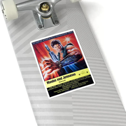 HANDS OF STEEL (DANISH) 1986 Movie Poster - STICKER Vinyl Kiss-Cut Decal - The Sticker Space