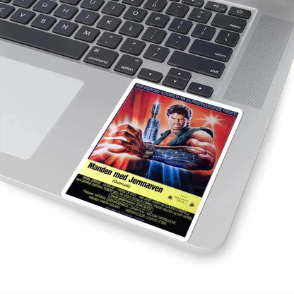 HANDS OF STEEL (DANISH) 1986 Movie Poster - STICKER Vinyl Kiss-Cut Decal - The Sticker Space