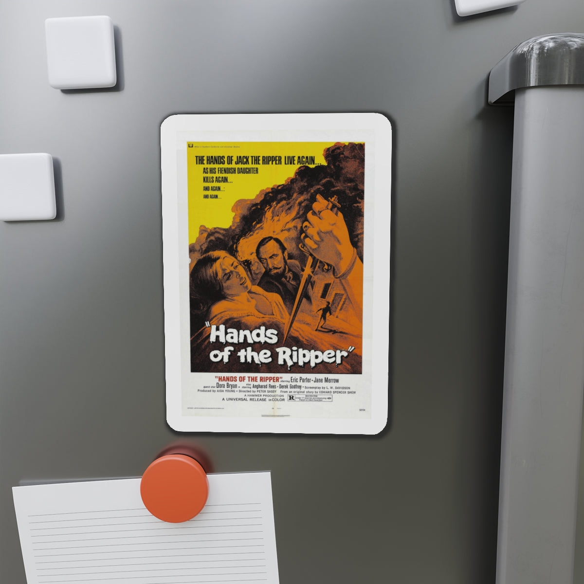 HANDS OF THE RIPPER 1971 Movie Poster - Die-Cut Magnet-The Sticker Space