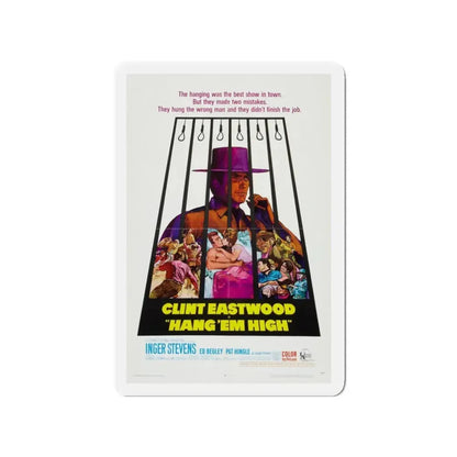 HANG 'EM HIGH 1968 Movie Poster - Refrigerator Magnet 3 Inch - The Sticker Space