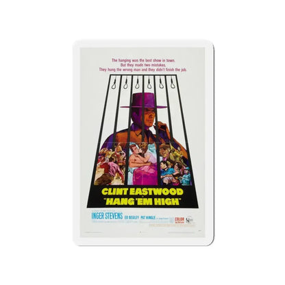 HANG 'EM HIGH 1968 Movie Poster - Refrigerator Magnet 4 Inch - The Sticker Space