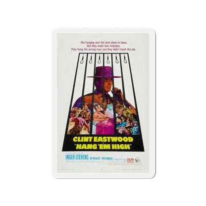 HANG 'EM HIGH 1968 Movie Poster - Refrigerator Magnet - The Sticker Space
