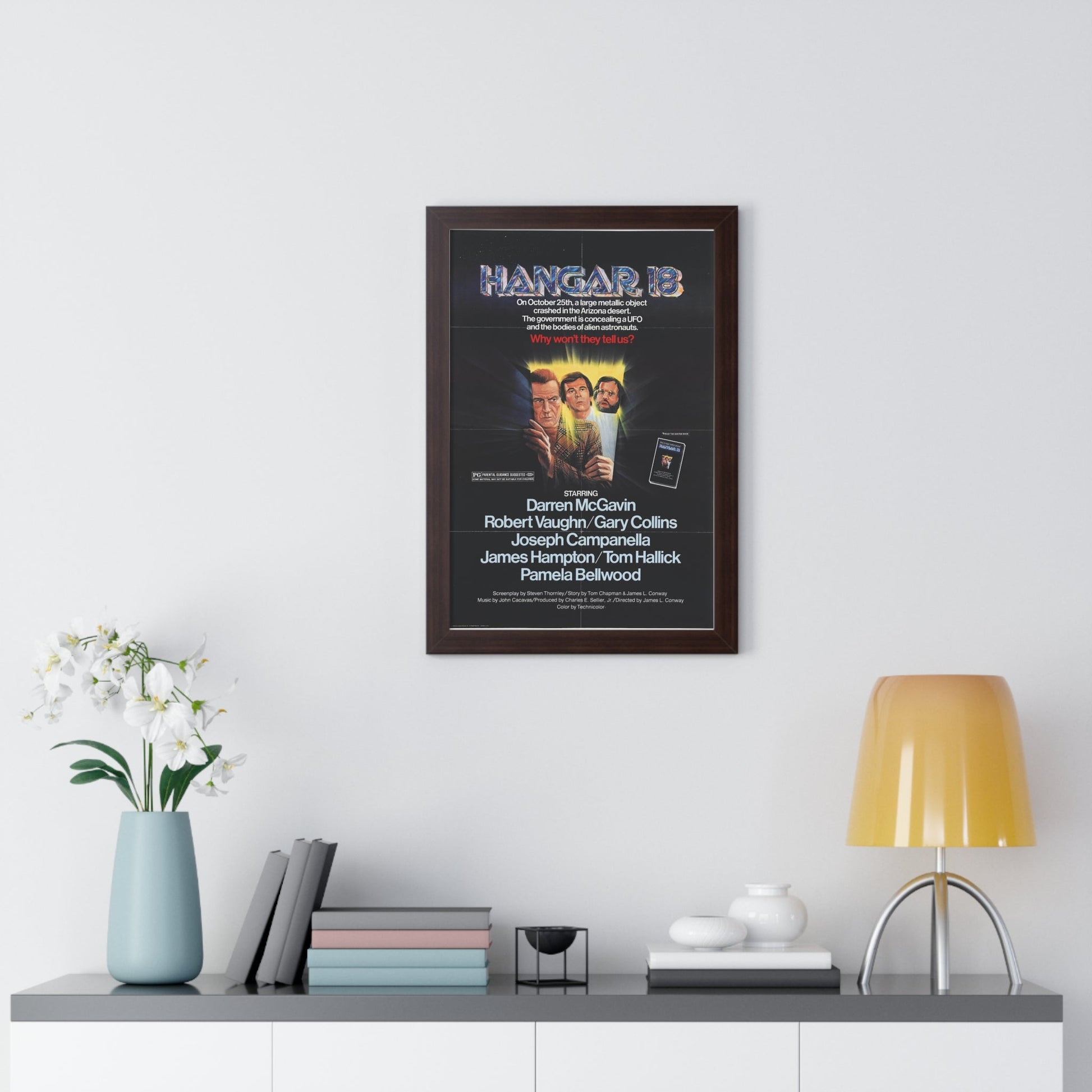 HANGAR 18 1980 - Framed Movie Poster-The Sticker Space