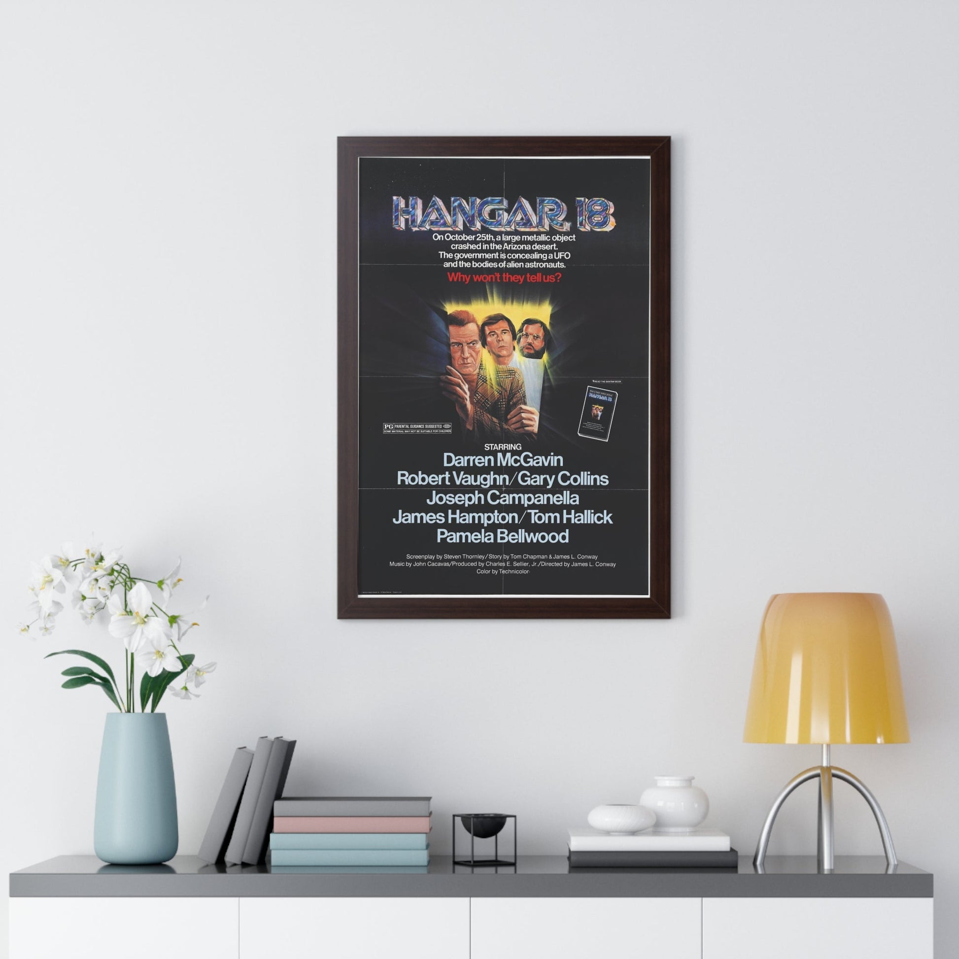 HANGAR 18 1980 - Framed Movie Poster-The Sticker Space