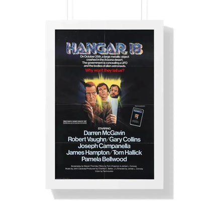 HANGAR 18 1980 - Framed Movie Poster 16″ x 24″ White - The Sticker Space