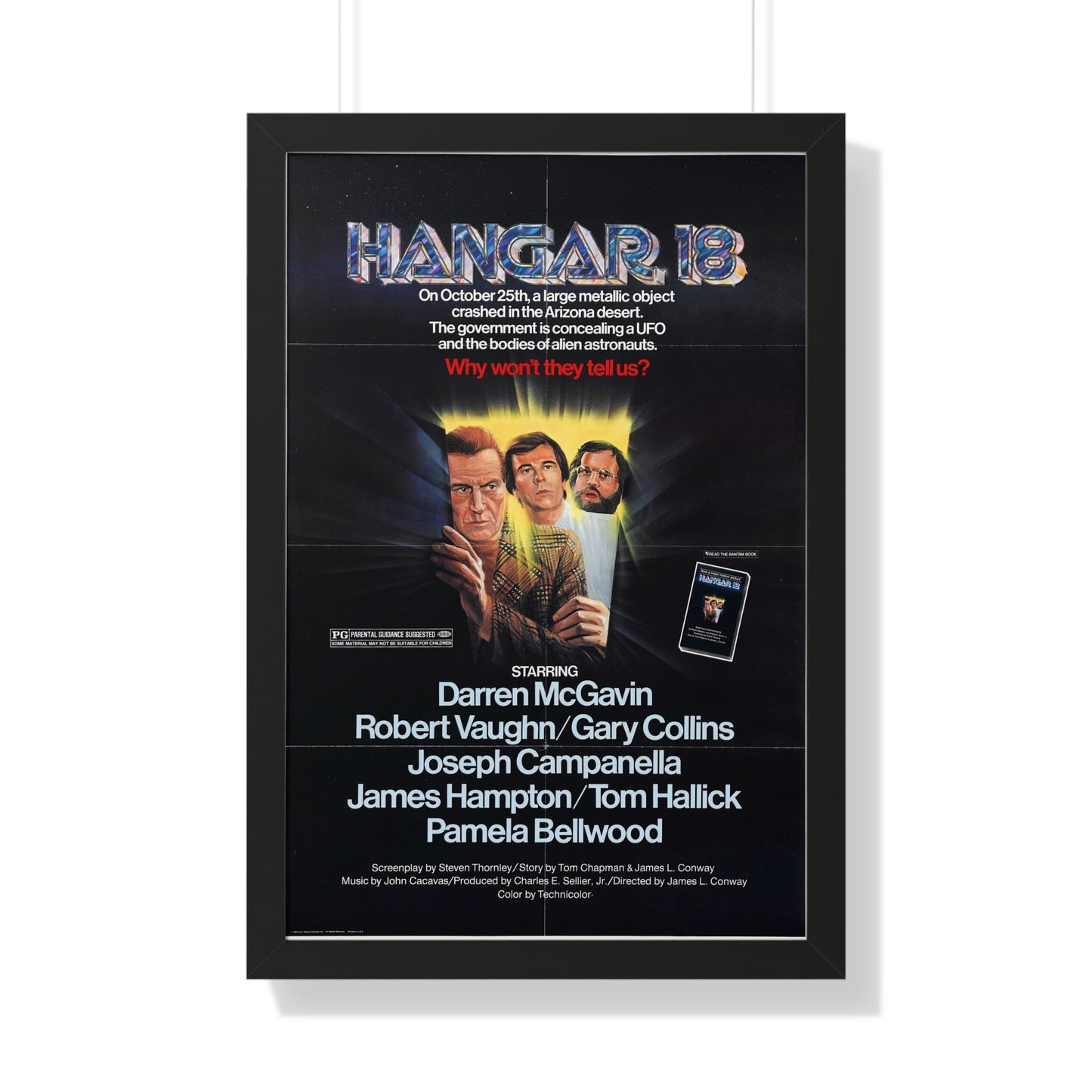 HANGAR 18 1980 - Framed Movie Poster-20" x 30"-The Sticker Space