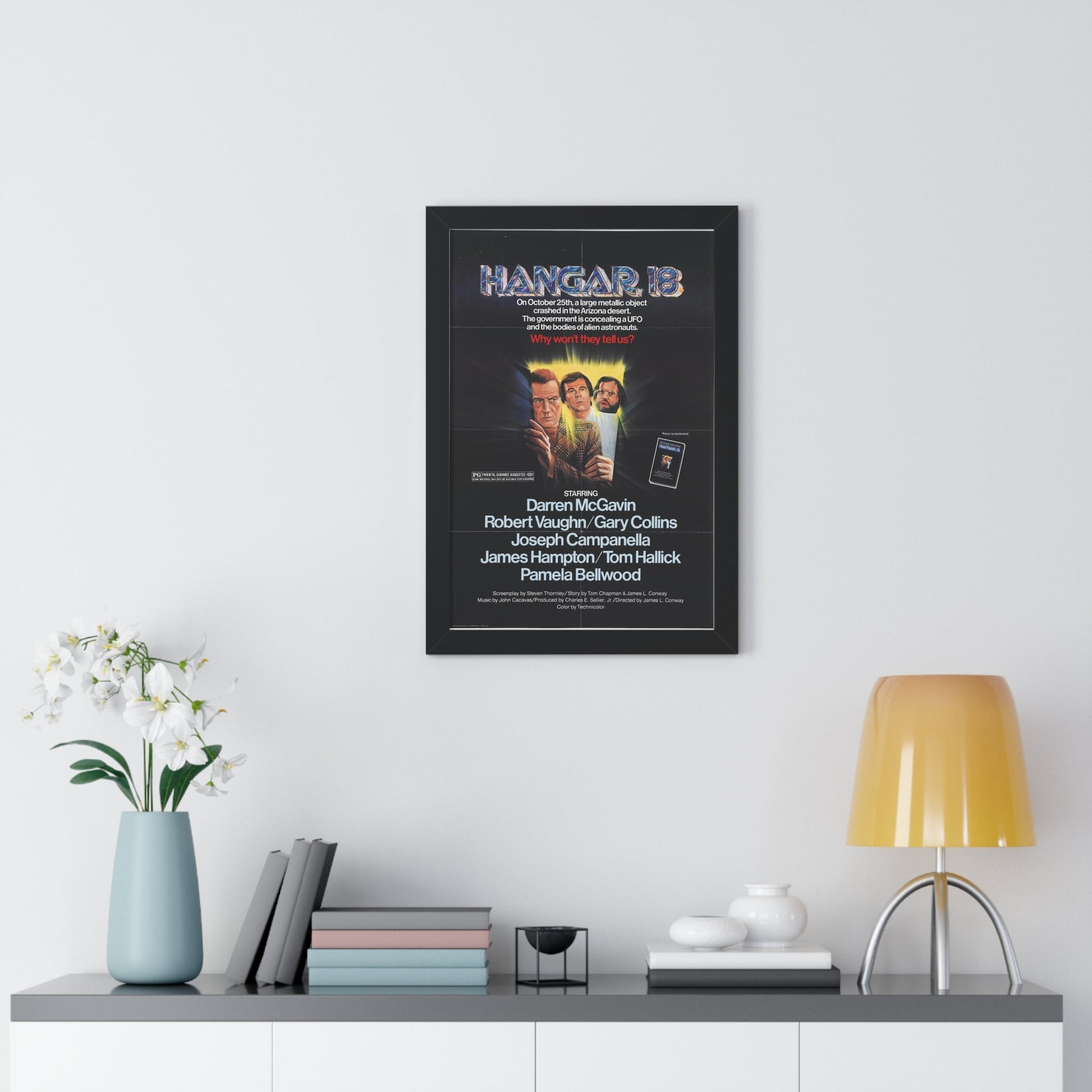 HANGAR 18 1980 - Framed Movie Poster-The Sticker Space