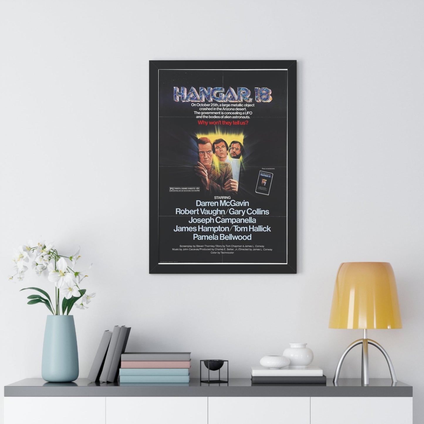 HANGAR 18 1980 - Framed Movie Poster-The Sticker Space