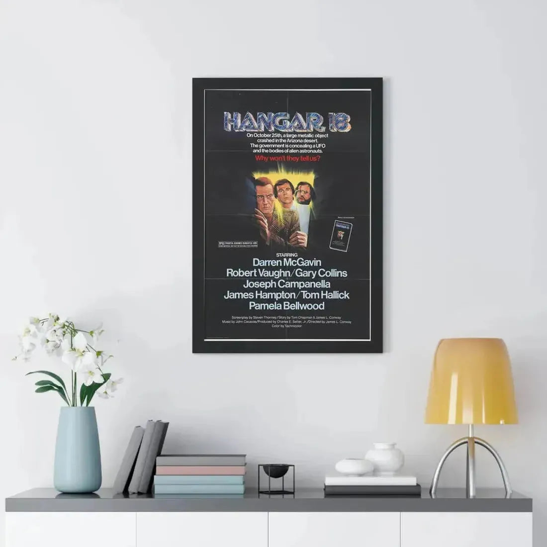 HANGAR 18 1980 - Framed Movie Poster - The Sticker Space