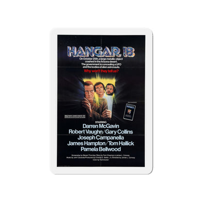 HANGAR 18 1980 Movie Poster - Die-Cut Magnet-4" x 4"-The Sticker Space