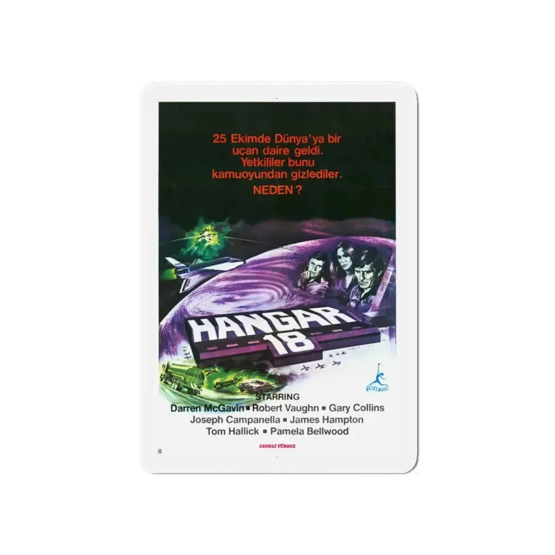 HANGAR 18 (TURKISH) 1980 Movie Poster - Refrigerator Magnet - The Sticker Space