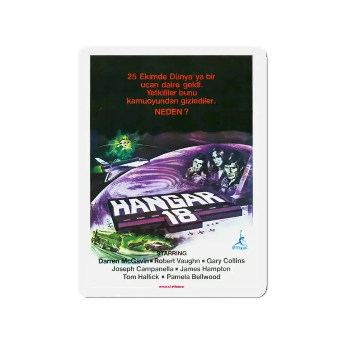 HANGAR 18 (TURKISH) 1980 Movie Poster - Refrigerator Magnet - The Sticker Space